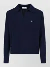 Vivienne Westwood Crewneck Sweater Long Sleeves Ribbed Trims In Blue