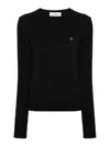 Vivienne Westwood Women Cotton And Cashmere Blend Jumper In Black