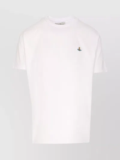 VIVIENNE WESTWOOD CREWNECK T-SHIRT EMBROIDERED LOGO