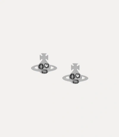 Vivienne Westwood Crispin Earrings Platinum Silver Women