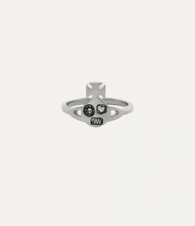 Vivienne Westwood Crispin Ring Platinum Silver Unisex