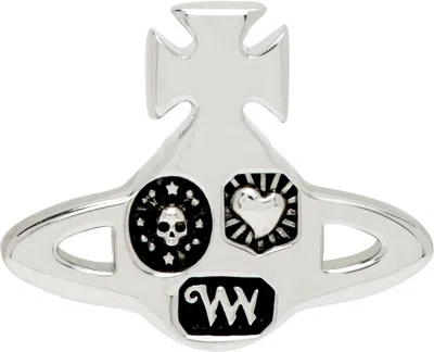 Vivienne Westwood Crispin Single Earring In White