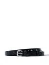 Vivienne Westwood Crocodile-effect Leather Belt In Black