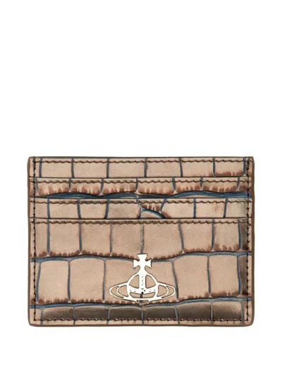 Vivienne Westwood Crocodile-embossed Card Holder
