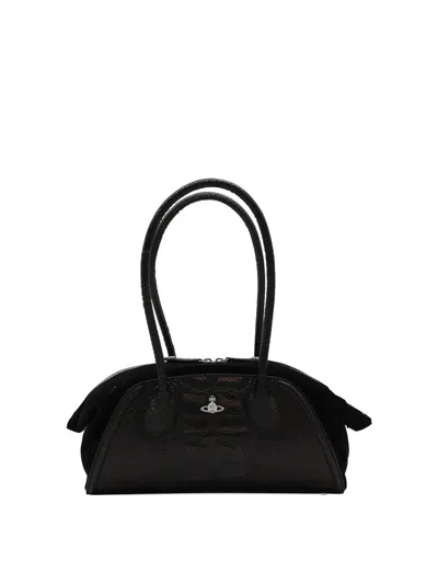 VIVIENNE WESTWOOD CROCODILE-EMBOSSED EFFECT  SMALL BAG
