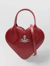 Vivienne Westwood Josephine Logo-embellished Croc-effect Leather Shoulder Bag In Red