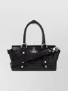 Vivienne Westwood Crocodile Top Handles Detachable Strap Shoulder Bag