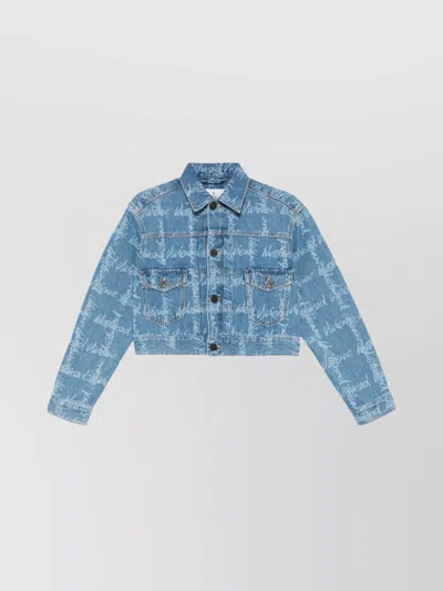 Vivienne Westwood Cropped Blazer Long Sleeves In Blue