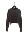Vivienne Westwood Cropped Cardigan In Brown