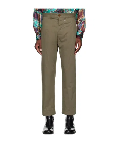 Vivienne Westwood Cropped Cruise Casual Pants In Green