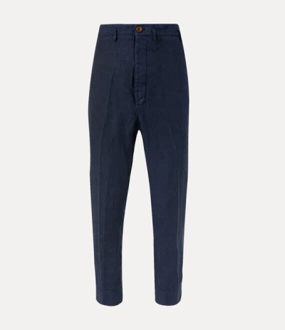 Vivienne Westwood Cropped Cruise Trousers In Navy
