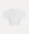 Vivienne Westwood Cropped Football Sweatshirt Light Organic Felpa White M Women In White