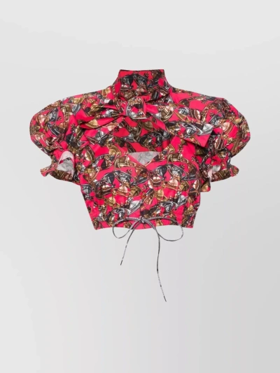 Vivienne Westwood Cropped Front Puff Sleeves In Pink