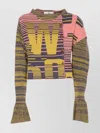 Vivienne Westwood Cropped Knitwear Embroidered Detail In Multi