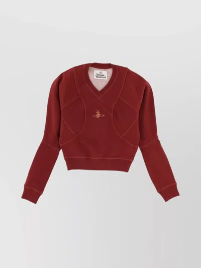 Vivienne Westwood Cropped Knitwear Long Sleeves In Red