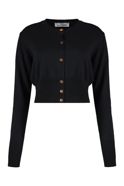 VIVIENNE WESTWOOD CROPPED-LENGTH KNITTED CARDIGAN