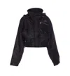 Vivienne Westwood Cropped Bomber Jacket Hood Removable In Black
