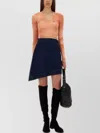 Vivienne Westwood Cropped Ribbed V-neck Slim Fit Top In Orange