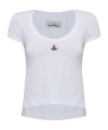 Vivienne Westwood Cropped T-shirt With Logo In White