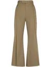 Vivienne Westwood Wide Leg High Waist Trousers With Belt Loops In Brown