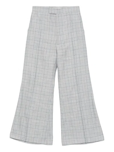 Vivienne Westwood Cropped Wide Trousers In Blue