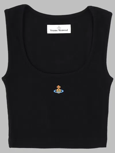 Vivienne Westwood Croptop A Costine In Black