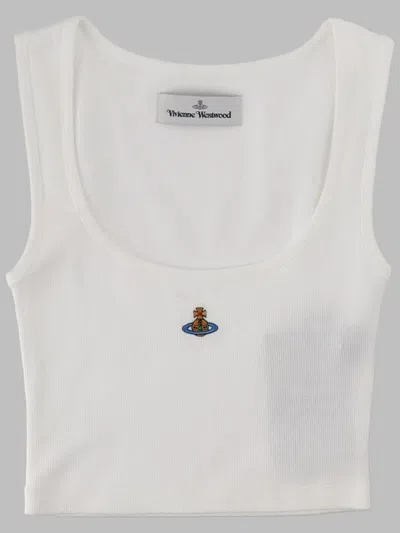 Vivienne Westwood Croptop A Costine In White