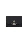 Vivienne Westwood Cross-pattern Card Bag In Black