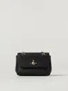 Vivienne Westwood Small Saffiano Orb Plaque Crossbody Bag In Black