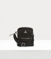 Vivienne Westwood Small Jackson Crossbody Satchel Recycled Polyester Black In Black