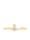 Vivienne Westwood Crystal-embellished Orb Bracelet In Gold