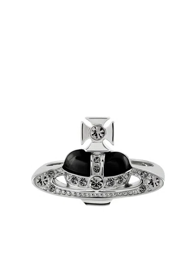 Vivienne Westwood Crystal-embellishment Ring In Gold