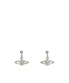 Vivienne Westwood Orb Crystal-embellished Earrings In Gray