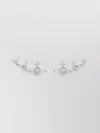 Vivienne Westwood Crystal Stud Unique Shape Earrings