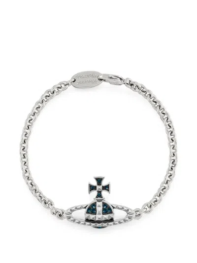 Vivienne Westwood Crystal-embellished Bracelet In Purple