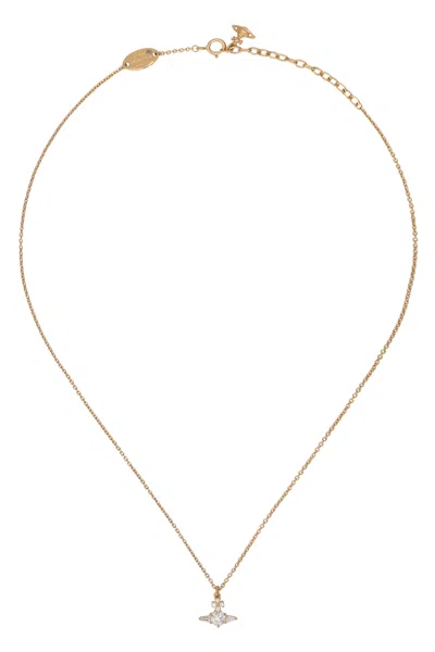 Vivienne Westwood Crystal-embellished Necklace In Gold