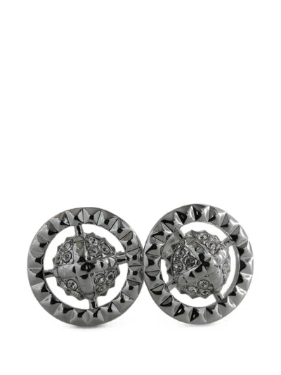 Vivienne Westwood Crystal-embellished Orb Earrings In Silver