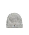 Vivienne Westwood Fluffy Beanie Fluffy Grey Os-u Unisex In Gray