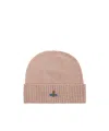 Vivienne Westwood Cuffed Knitted Hat In Pink