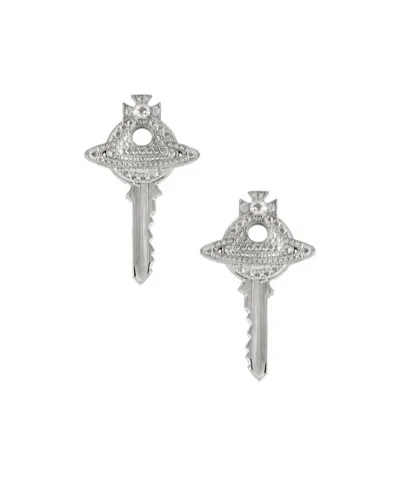Vivienne Westwood Curzio Earrings In Metallic
