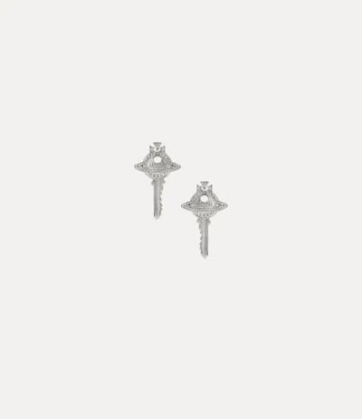 Vivienne Westwood Curzio Earrings -platinum -platinum Women In Metallic