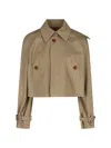 Vivienne Westwood Casual Jacket With Embroidered Detail And Epaulettes In Brown