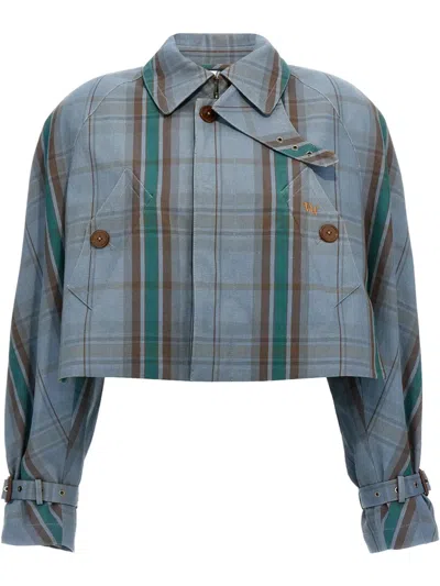 VIVIENNE WESTWOOD CUT OFF GRAZIANO CROPPED JACKET