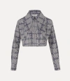 Vivienne Westwood Cut-off Heart Shirt Cotton Gingham-vw-black 42 Women In Gingham-vw-black
