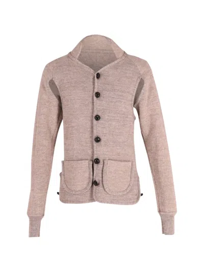 Pre-owned Vivienne Westwood Cut-out Cardigan In Neutral