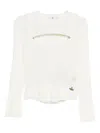Vivienne Westwood Cut-out Knitted Top In White