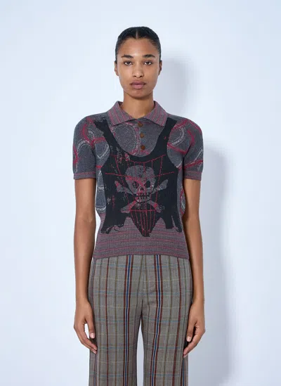 Vivienne Westwood Cutlass Polo In Gray
