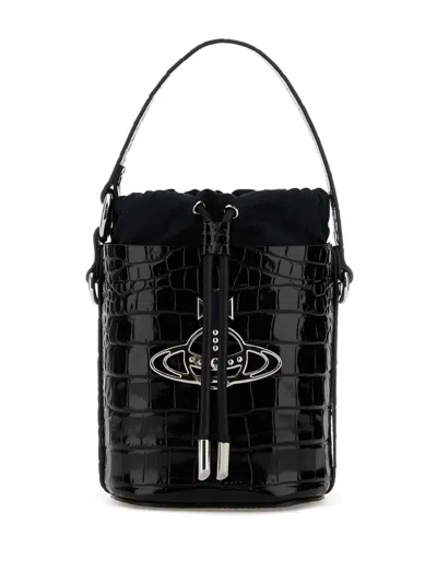 Vivienne Westwood Daisy Bucket Bag In Black