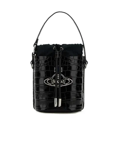 Vivienne Westwood Daisy Bucket Bag In Black