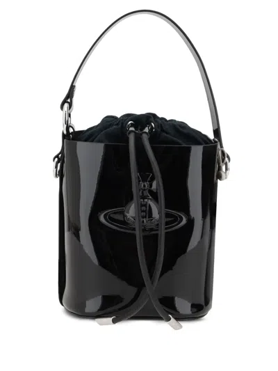 Vivienne Westwood Daisy Bucket Bag In Black